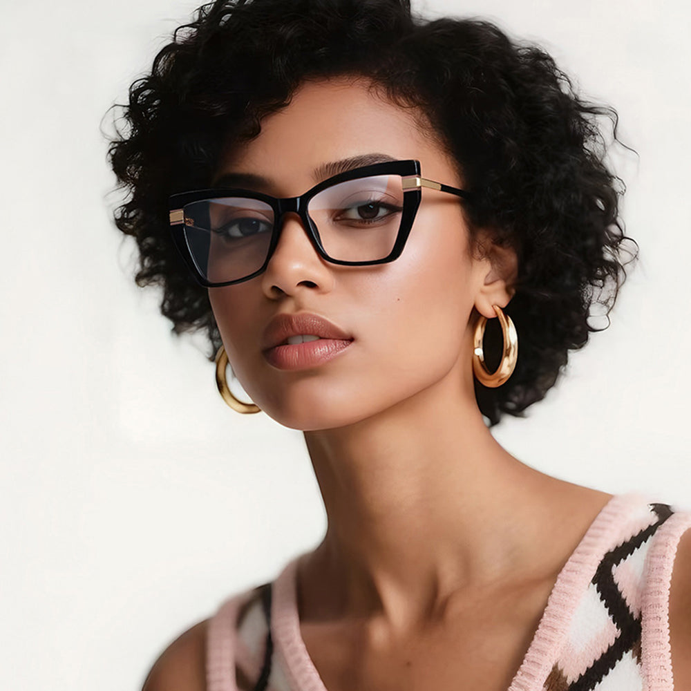 Datorglasögon Dam Techsuit 2269, Anti-Blått Ljus, Svarta