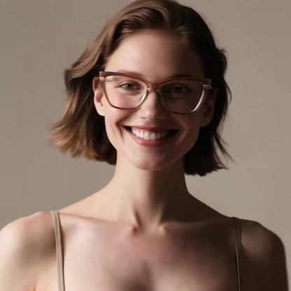 Datorglasögon Dam Techsuit 2271, Anti-Blått Ljus, Ljusbrun