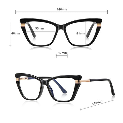 Datorglasögon Dam Techsuit 2271, Anti-Blått Ljus, Ljusbrun