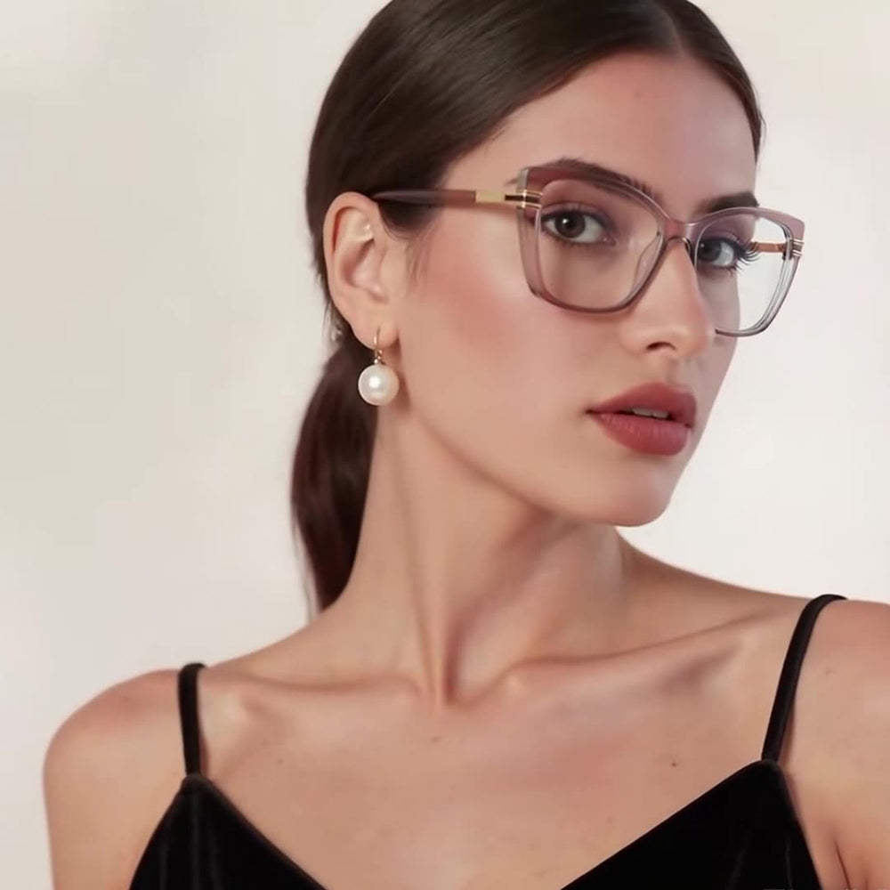 Datorglasögon Dam Techsuit 2273, Anti-Blått Ljus, Brun