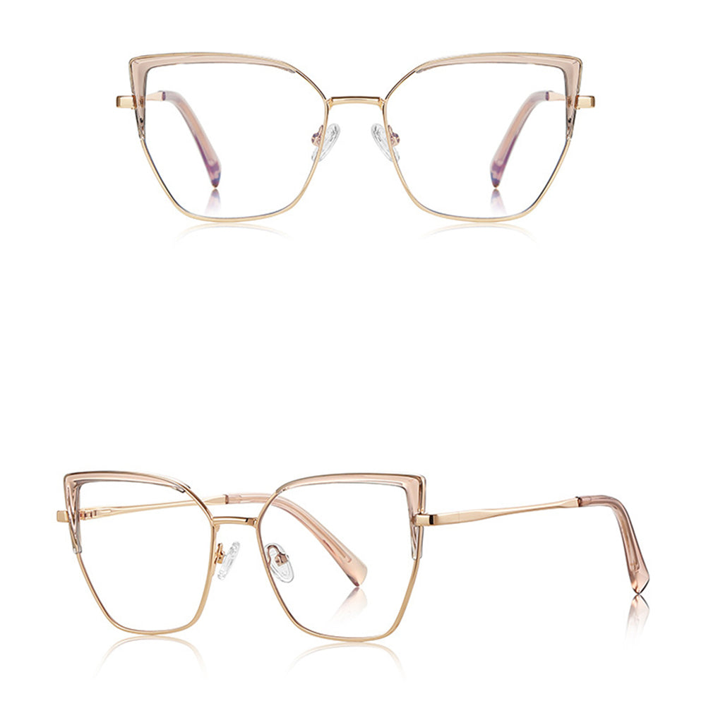 Datorglasögon Dam Techsuit 3156, Anti-Blått Ljus, Rosa Guld