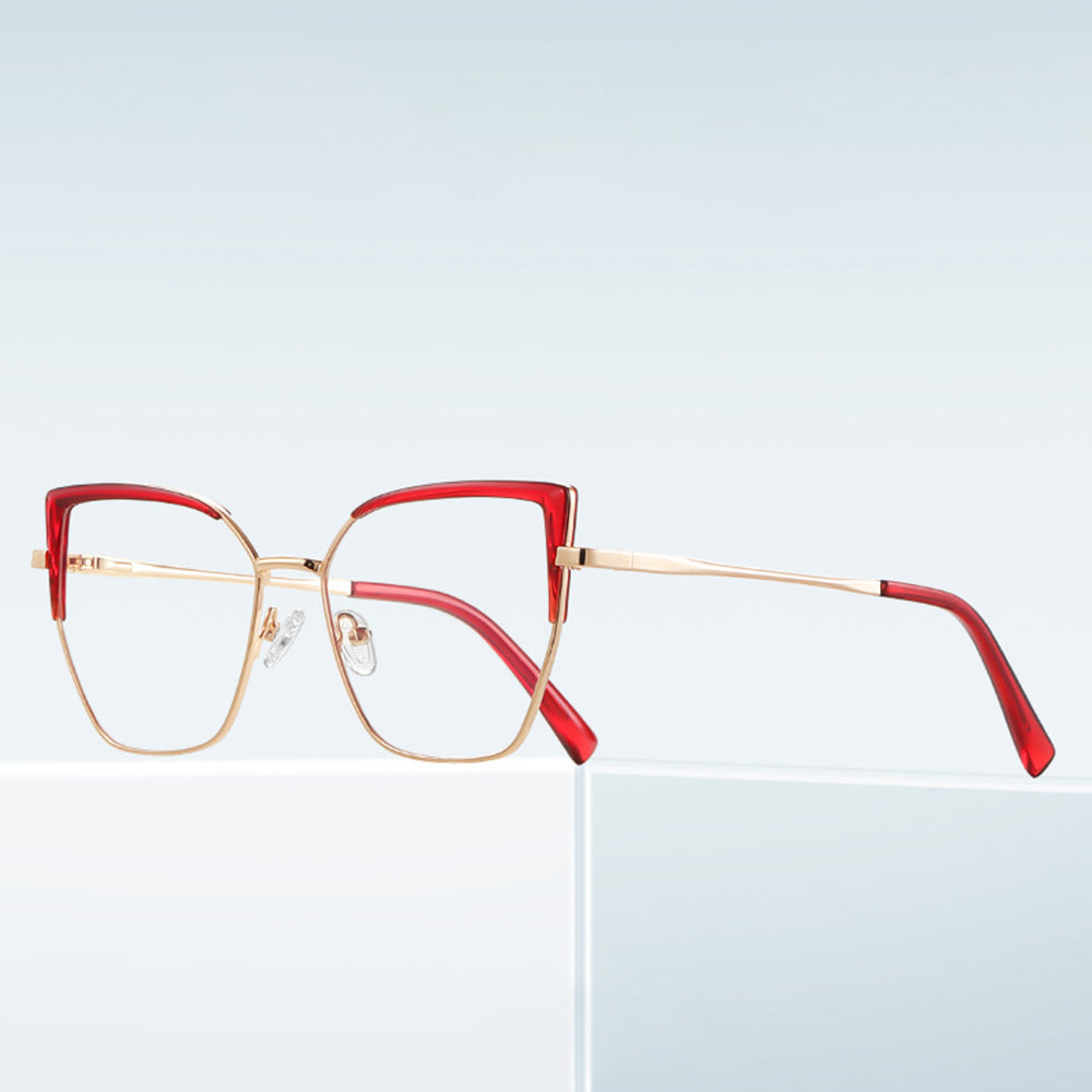 Datorglasögon Dam Techsuit 3156, Anti-Blått Ljus, Rosa Guld