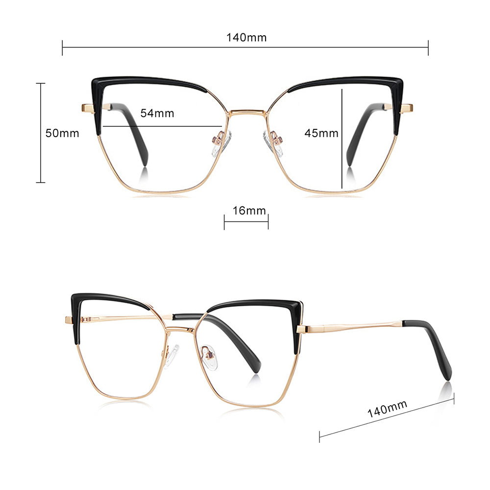 Datorglasögon Dam Techsuit 3156, Anti-Blått Ljus, Rosa Guld