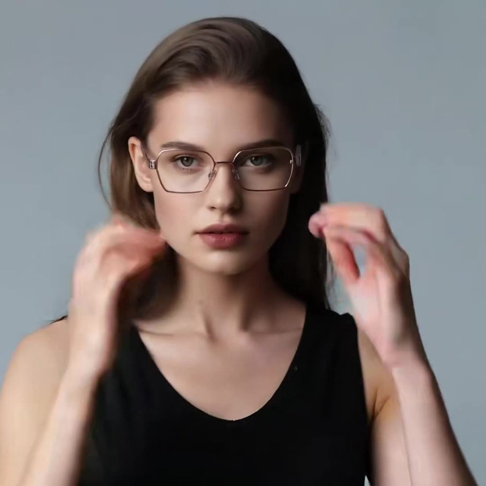 Datorglasögon Dam Techsuit 3161, Anti-Blått Ljus, Rosa Guld