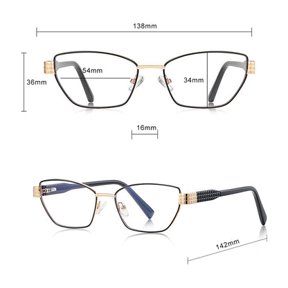 Datorglasögon Dam Techsuit 3162, Anti-Blått Ljus, Guld