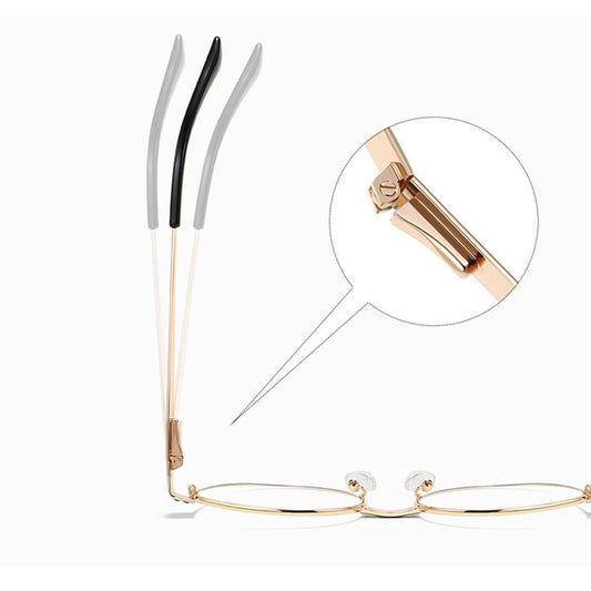 Damskrivbordsglasögon Techsuit 3175, Anti-blått ljus, Guld Ljusgrå