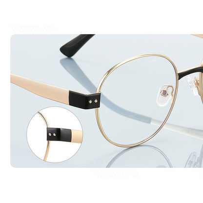Damskrivbordsglasögon Techsuit 3175, Anti-blått ljus, Guld Svart