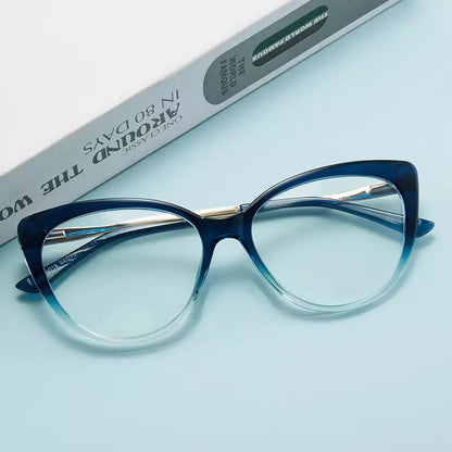 Techsuit Women's Computer Glasses F5018-C72, Anti-Blue Light, Black