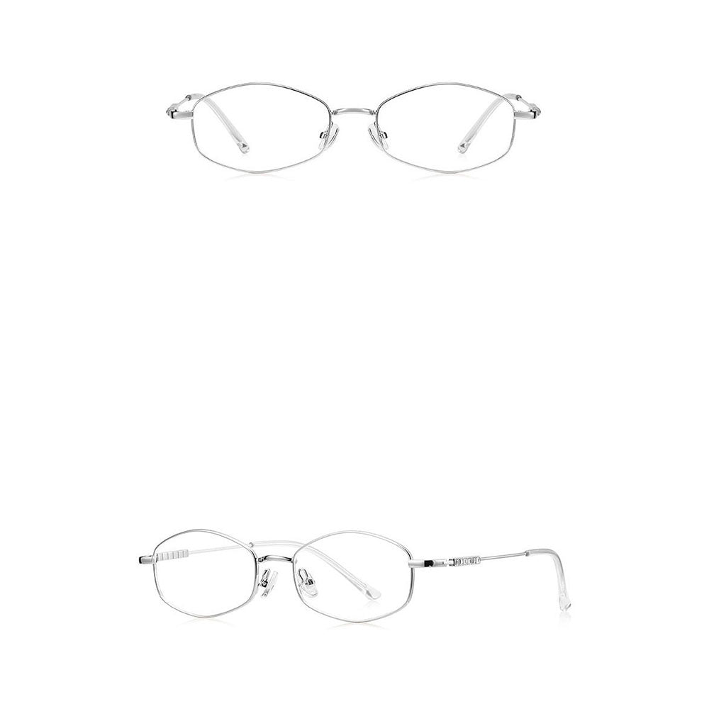 Damspecifikationsglasögon Techsuit LS501, Anti-blått ljus, Silverfärgade