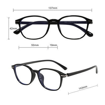 Unisex Datorglasögon Techsuit 6635, Anti-Blått Ljus, Brun Lila