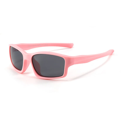 Sportsolglasögon för barn Techsuit 8202-C22, polariserade, rosa
