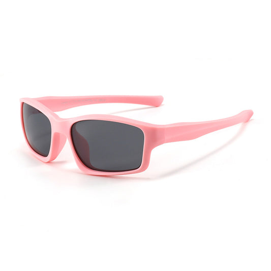 Sportsolglasögon för barn Techsuit 8202-C22, polariserade, rosa