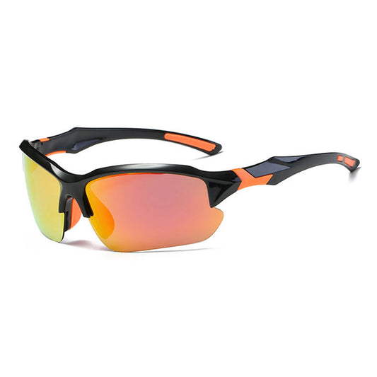 Unisex Cykelglasögon Techsuit 9301, UV-skydd, Svart Orange