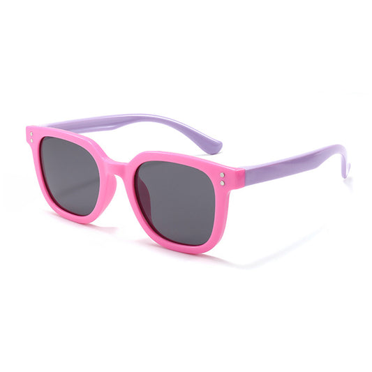 Techsuit Kids Sunglasses 8351-C42, Polarized, Pink Purple