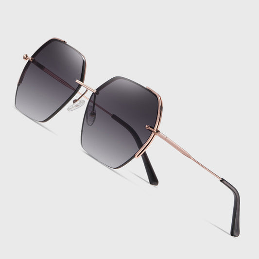 Dam-solglasögon Techsuit 8561, Rosa Guld Grå