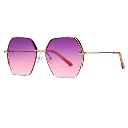 Dam-solglasögon Techsuit 8561, Rosa Guld Lila Röd