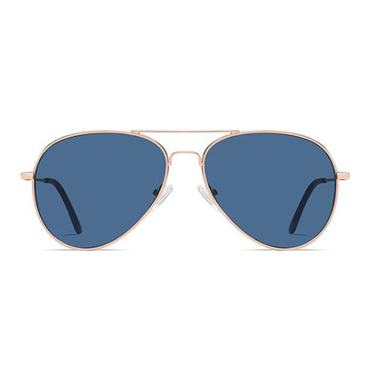 Unisex solglasögon Techsuit 3025, UV-skydd, Guld Rosa Blå