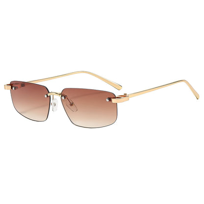 Unisex solglasögon Techsuit S098, guld ljusbrun