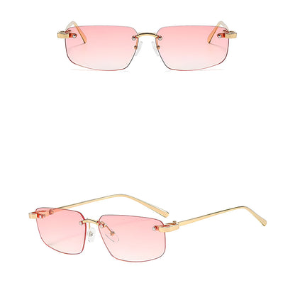 Unisex solglasögon Techsuit S098, Guld Rosa
