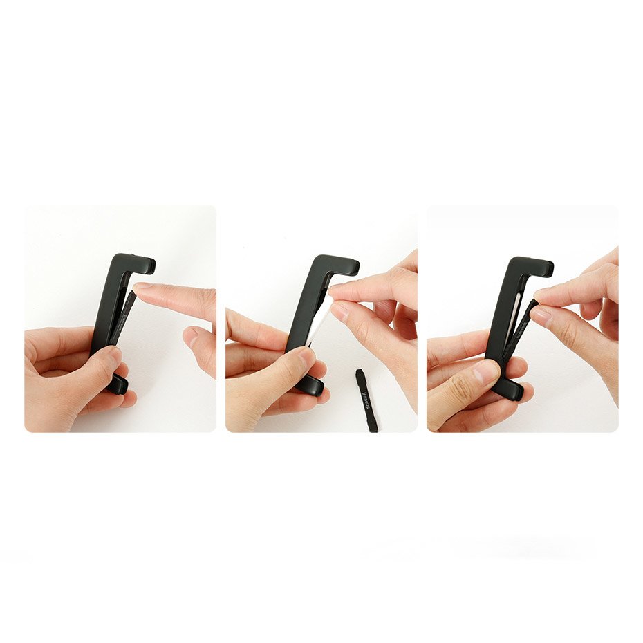 Bilparfym Baseus Paddle Ultrathin, Svart SUXUN-BP01