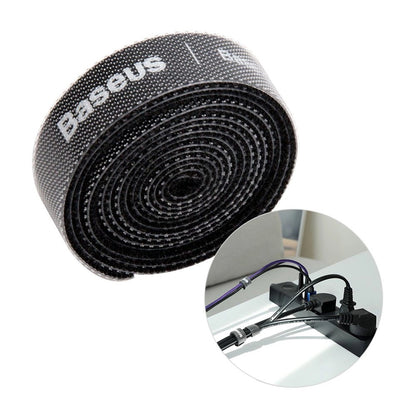 Organisatör för Kablar Baseus Circle, Velcro, 1m, Svart ACMGT-E01