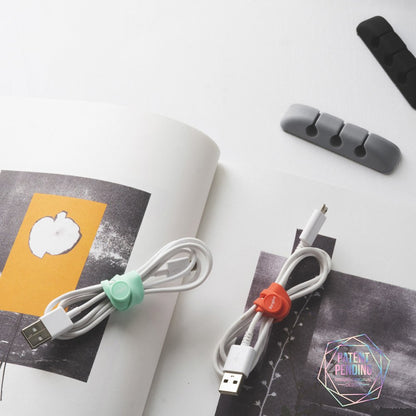 Ringke Kabelorganisatör, Set med 8 stycken, Olika Färger