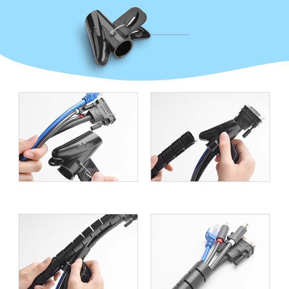 UGREEN LP121 Cable Organizer, 25mm, 1.5m, Black