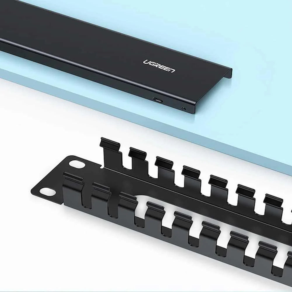 UGREEN NW128 Kabelorganisatör, 24 Portar, Svart