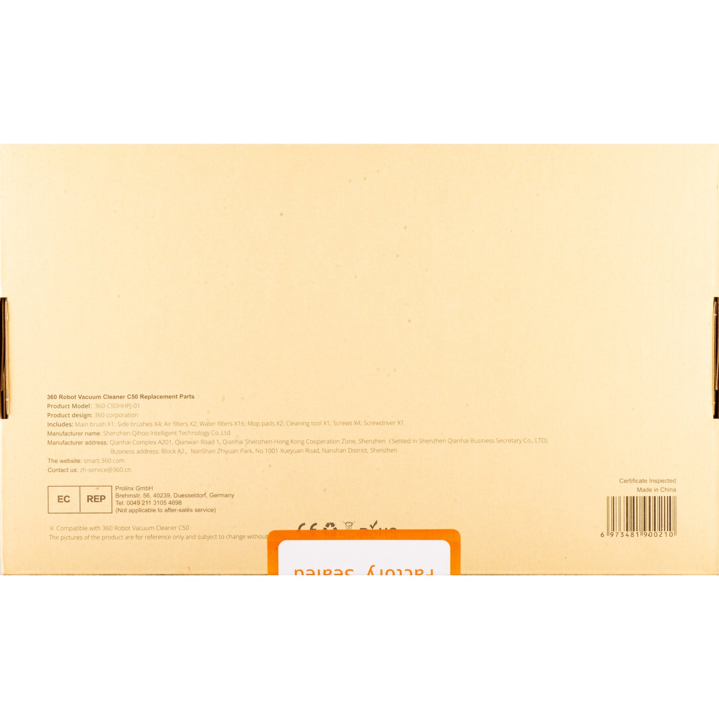 Förbrukningspaket för Xiaomi 360 Robot Vacuum Cleaner C50 360-C50HHPJ-01