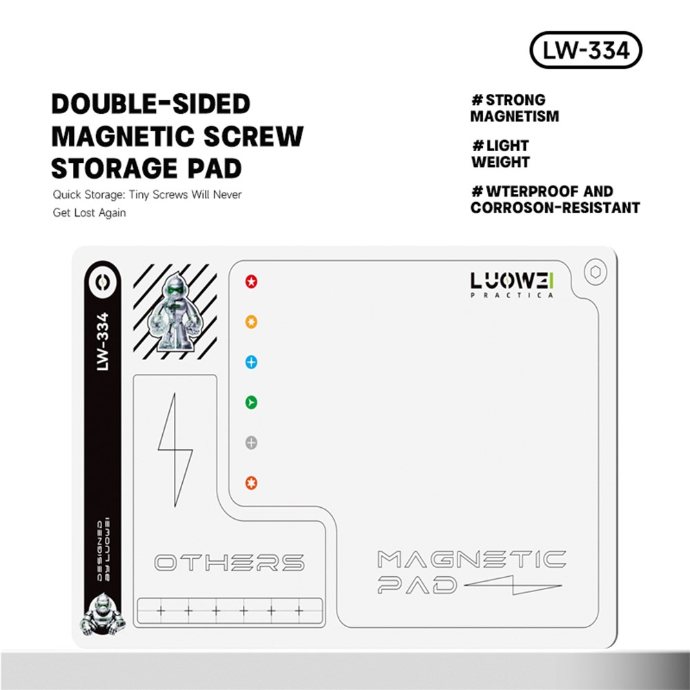 Magnetisk Skruplatta Luowei LW-334