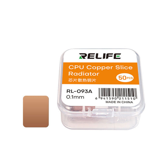 Termisk ledande pad Relife RL-093A, 0,1 mm, Set 50 stycken