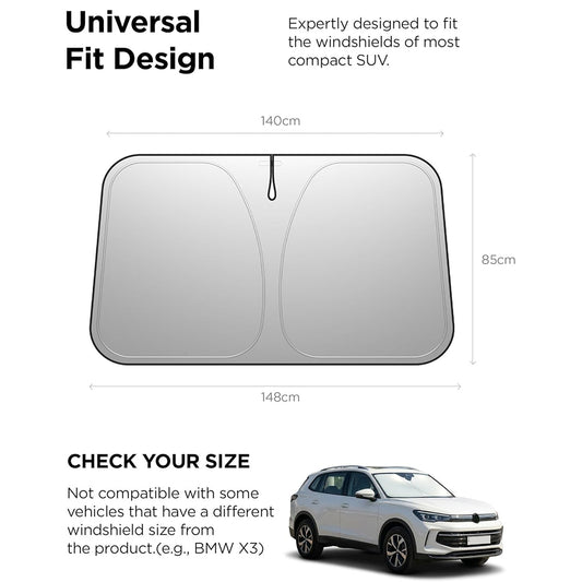 Spigen UO260 bilsolskydd för vindruta, 85 cm x 148 cm ACP11460