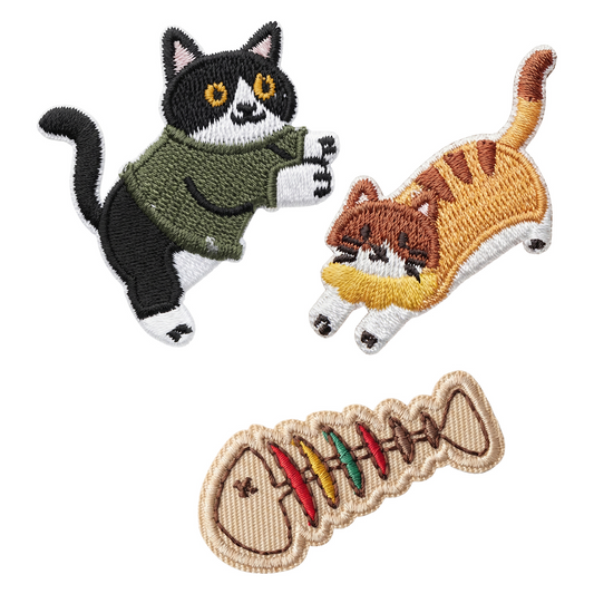 Patch / Textilplåster OEM Kat 2, Set om 3 stycken, Flerfärgad