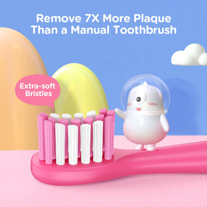 Bitvae BVK7S Kids Electric Toothbrush, Pink