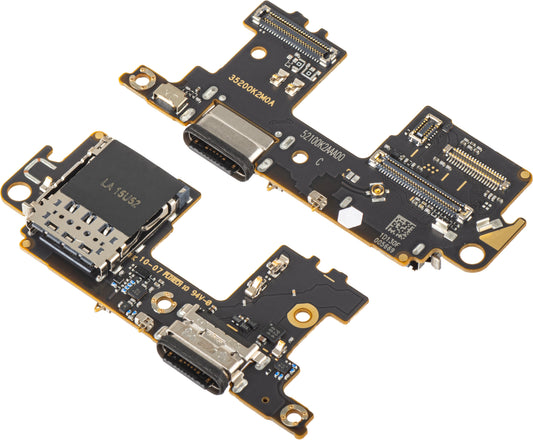 Kretskort med laddningskontakt - Mikrofon - SIM-kortläsarmodul Xiaomi Mi 11 5G, Service Pack 56000F00K200