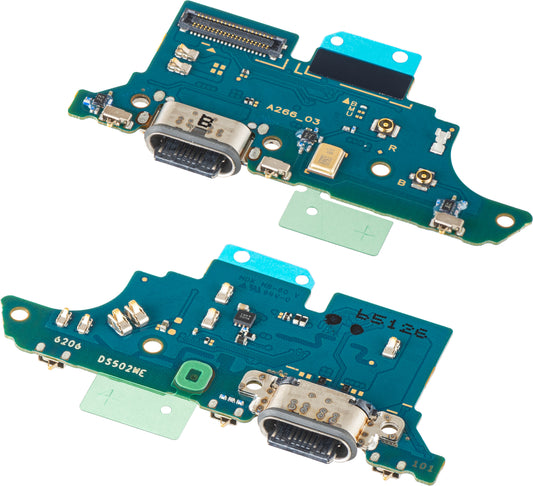 Laddningskontakt Kort - Mikrofon Samsung Galaxy A26 A266, Service Pack GH96-19386A
