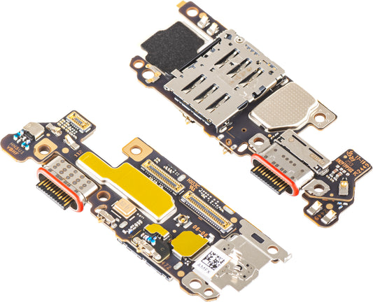 Kretskort med laddningskontakt - Mikrofon - SIM-kortläsarmodul Honor Magic7 Pro, Service Pack 0235AMQK