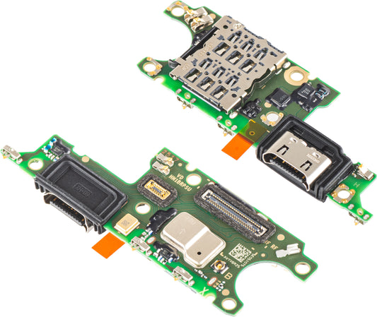 Kretskort med laddningskontakt - Mikrofon - SIM-kortläsarmodul Honor X9c / Magic7 Lite, Service Pack 0235AMMD