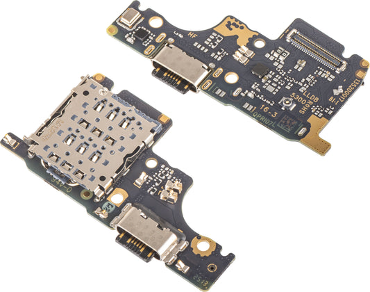 Laddningskontaktkort - Mikrofon - SIM-läsarmodul Xiaomi Redmi Note 14 5G