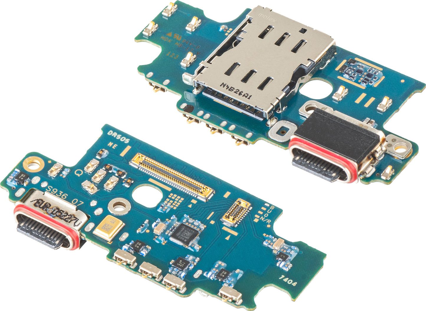 Laddningskontakt Kort - Mikrofon - SIM-läsarmodul Samsung Galaxy S25+ S936, Swap GH96-18237A