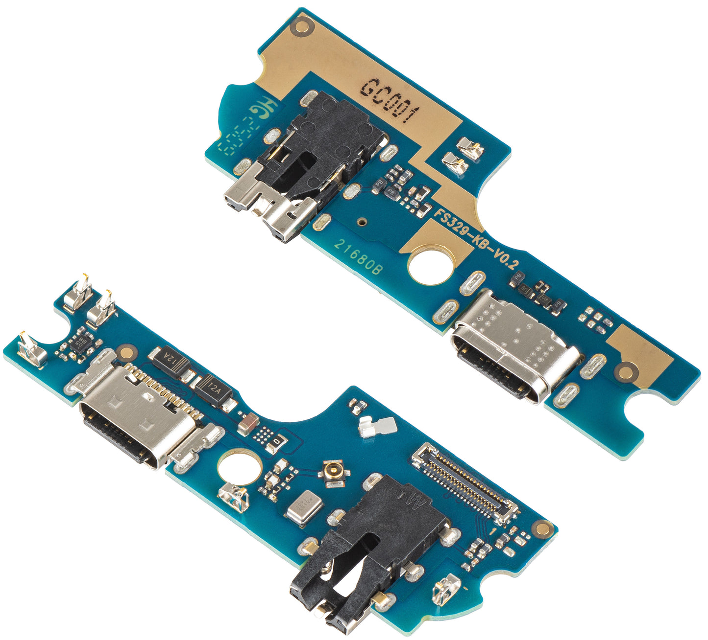 Kretskort med Laddningskontakt - Audio - Mikrofon HMD Key, Service Pack PFS329K02001G