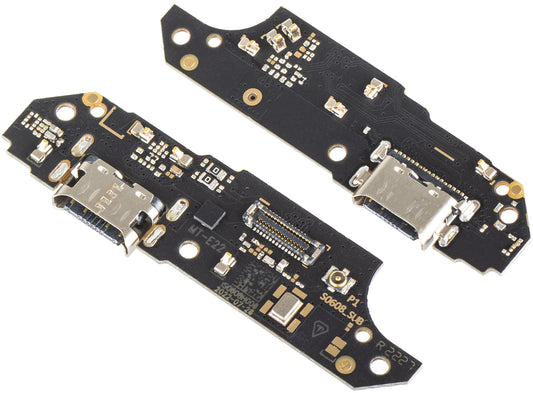Motorola Moto E22 Mikrofon Laddningsanslutningskort 
