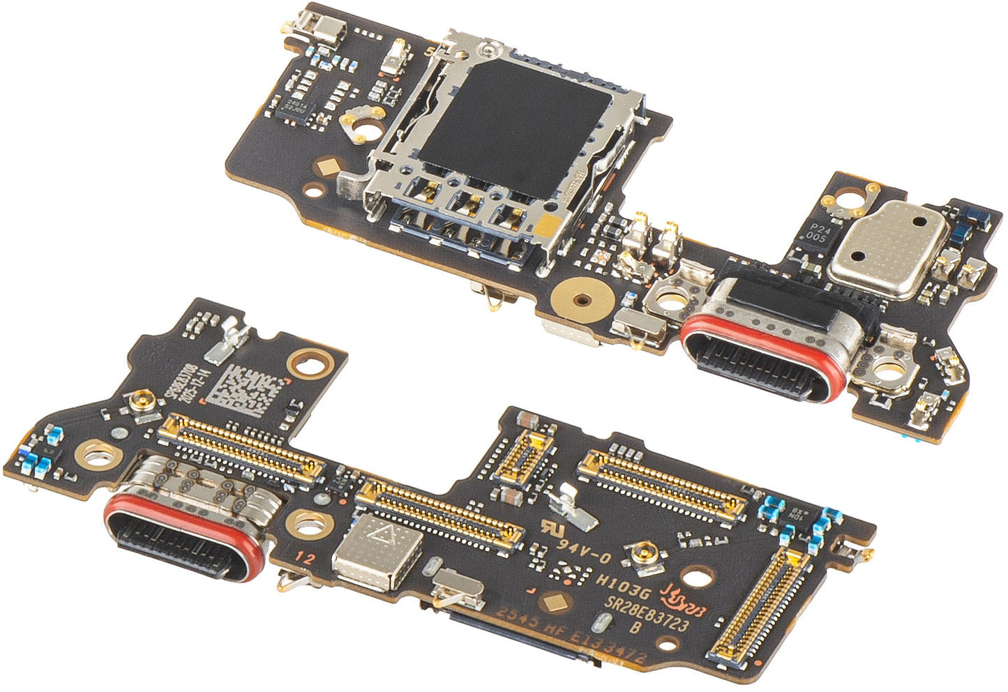 Kretskort med laddningskontakt - Mikrofon - SIM-kortläsarmodul Motorola Edge 70 Ultra / Signature, Service Pack 5B28C31906