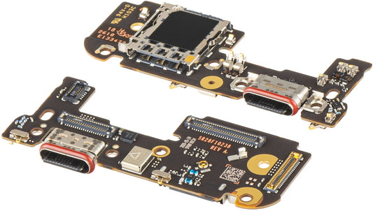 Kort med laddningskontakt - mikrofon - SIM-läsarmodul Motorola Edge 70 Max, servicepaket 5B28C33273