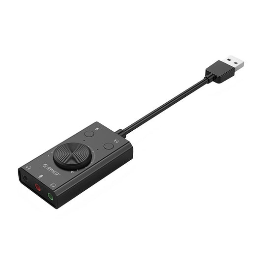 USB-ljudkort Orico SC2, 3 x 3,5 mm Jack, Svart