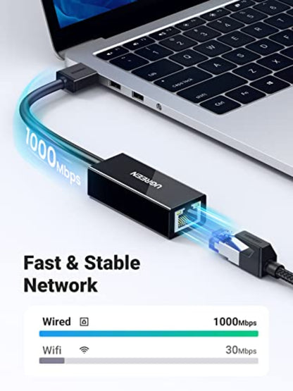 UGREEN CR111 Nätverkskort, RJ45, USB 3.0, Vit