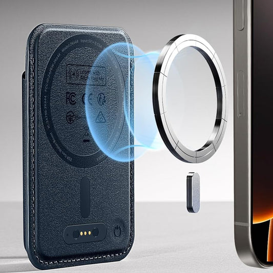 Magsafe plånbok, ESR, Classic Geo, Marinblå