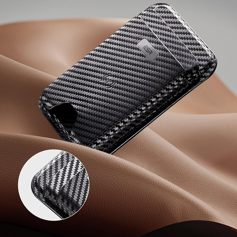 Magsafe-plånbok, ESR, Classic Geo Carbon, Svart