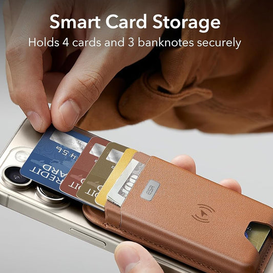 Magsafe plånbok, ESR, Classic Geo, Brun