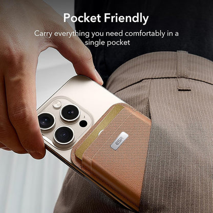 Magsafe plånbok, ESR, Classic Geo, Brun